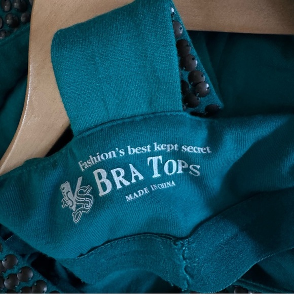 VS Victoria’s Secret Teal Racerback Y2K Shelf Bra Dress Small - Picture 10 of 11